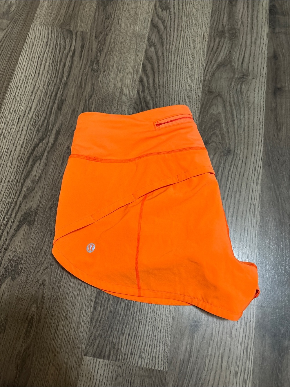 lululemon athletica Bright Orange Athletic Skort
